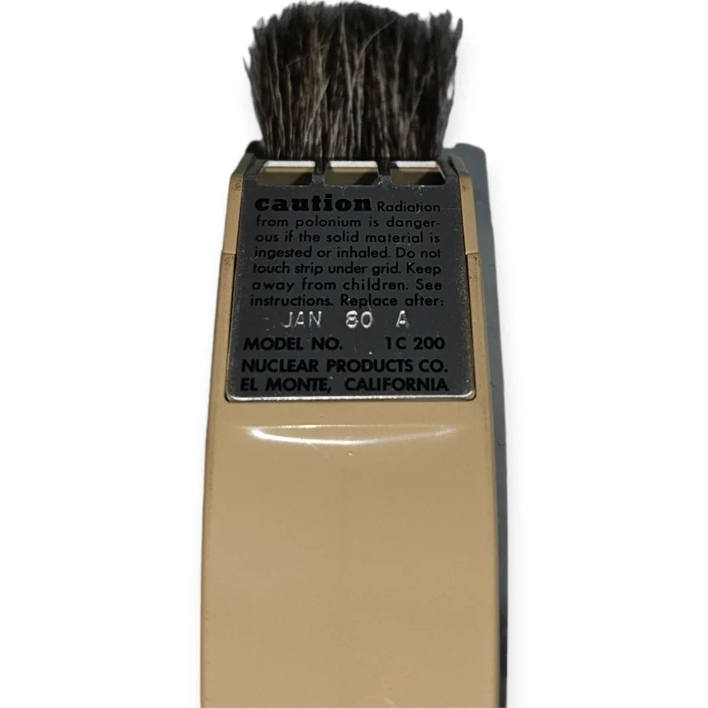 Vintage Staticmaster Brush Model 1c200 Jan 80 A Nuclear Products Co Rare